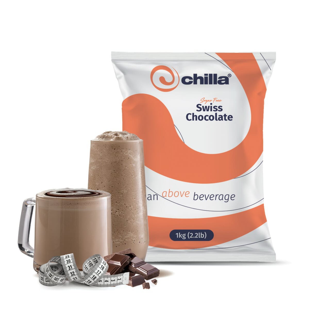 Chilla Sugar FREE Hot Chocolate Powder 1kg