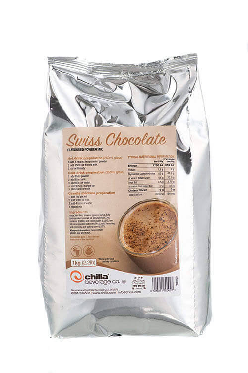Chilla Swiss Chocolate Powder - Dairy 1kg