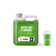 Chilla Cream Soda Slush Syrup (Green) 5lt