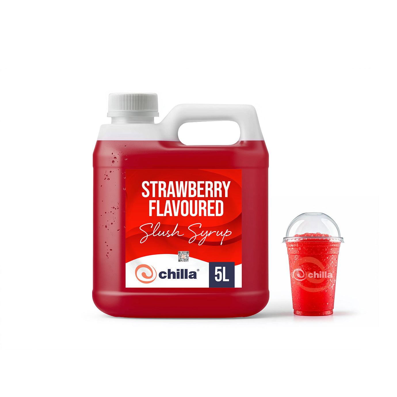Chilla Strawberry Slush Syrup (Red) 5lt