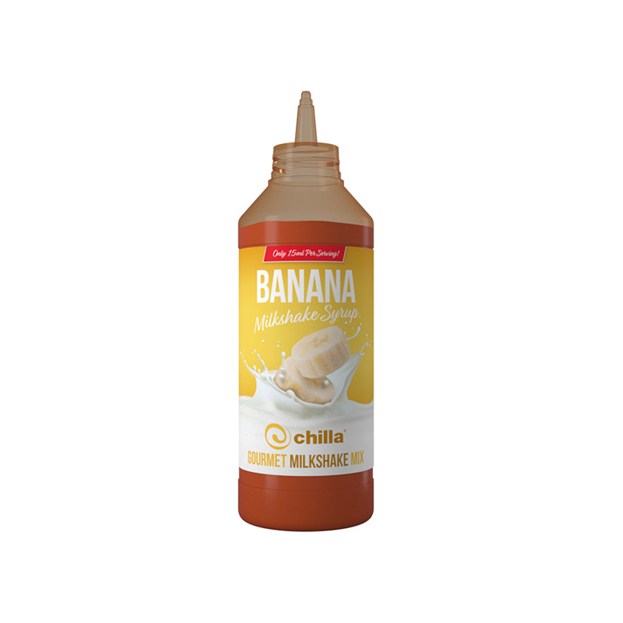 Chilla Banana Milkshake Syrup 1lt