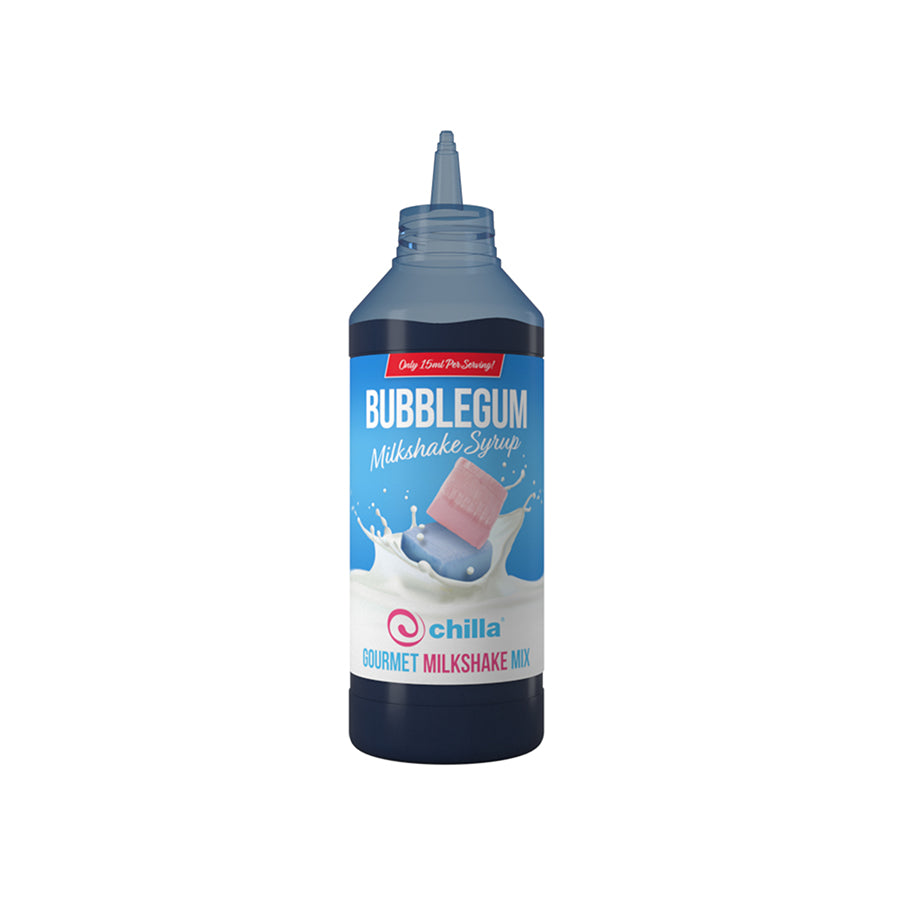 Chilla Bubblegum Milkshake Syrup 1lt