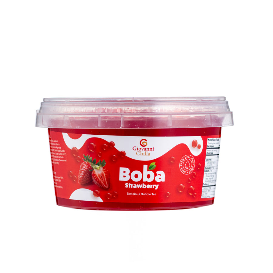 Strawberry Popping Boba 500g - Not Kosher